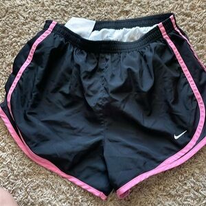 Black and pink Nike shorts